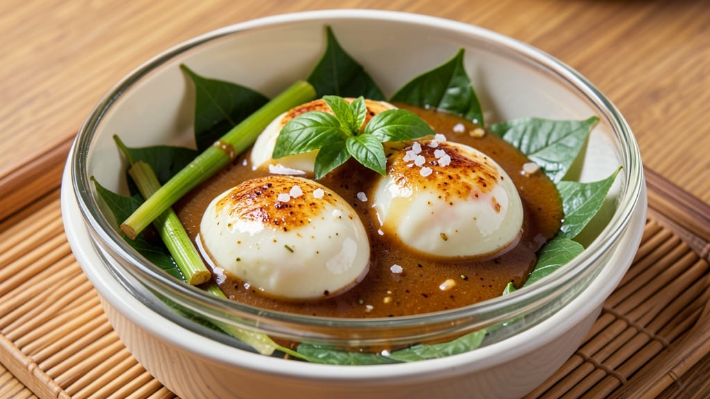 Thai Steamed Eggs Recipe: Fragrant Coconut and Lemongrass Silky Delight