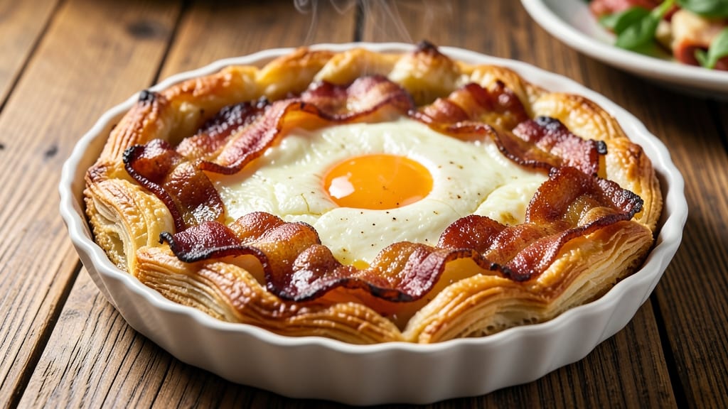 Bacon and Egg Tarts Recipe: Crispy Pastry Hugs Runny Yolk Magic