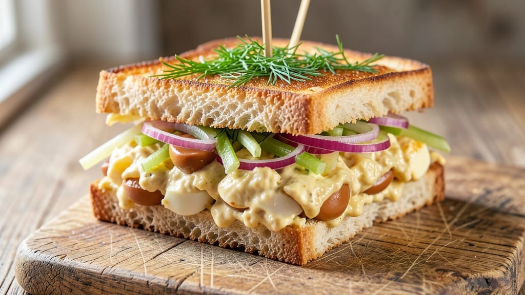Ultimate Egg Salad Sandwich Recipe: Crunchy Celery and Zesty Mustard Twist