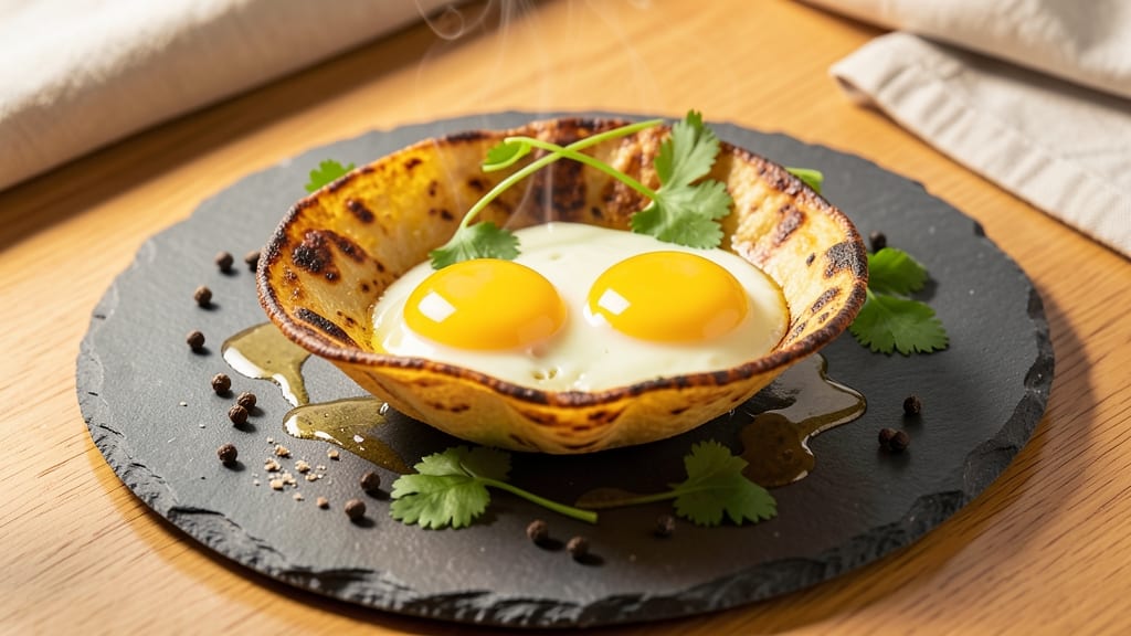 2-Minute Egg Recipe: Crispy Tortilla Cups With Perfectly Runny Yolk