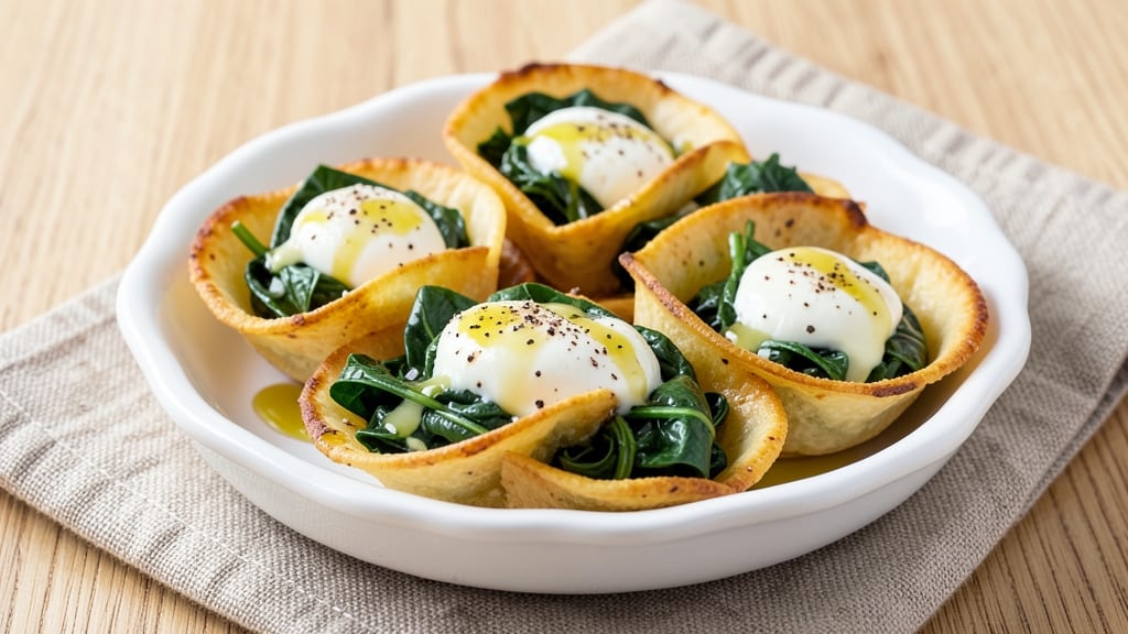 Tim Hortons Spinach and Egg White Omelette Bites Recipe: Mini Bites With Crispy Tortilla Cups