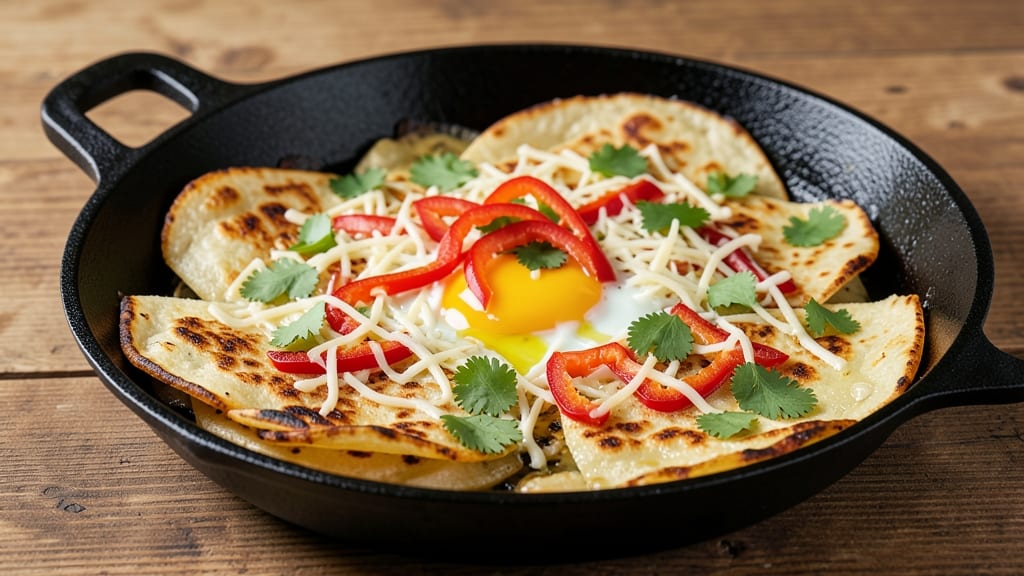 Tortilla Egg Skillet Recipe: Crispy Shells and Runny Yolk Brilliance
