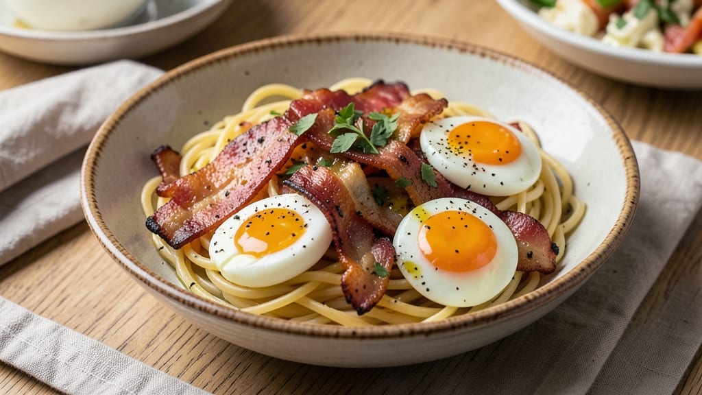 Bacon and Egg Spaghetti Recipe: Crispy Crunch Meets Runny Yolk Magic