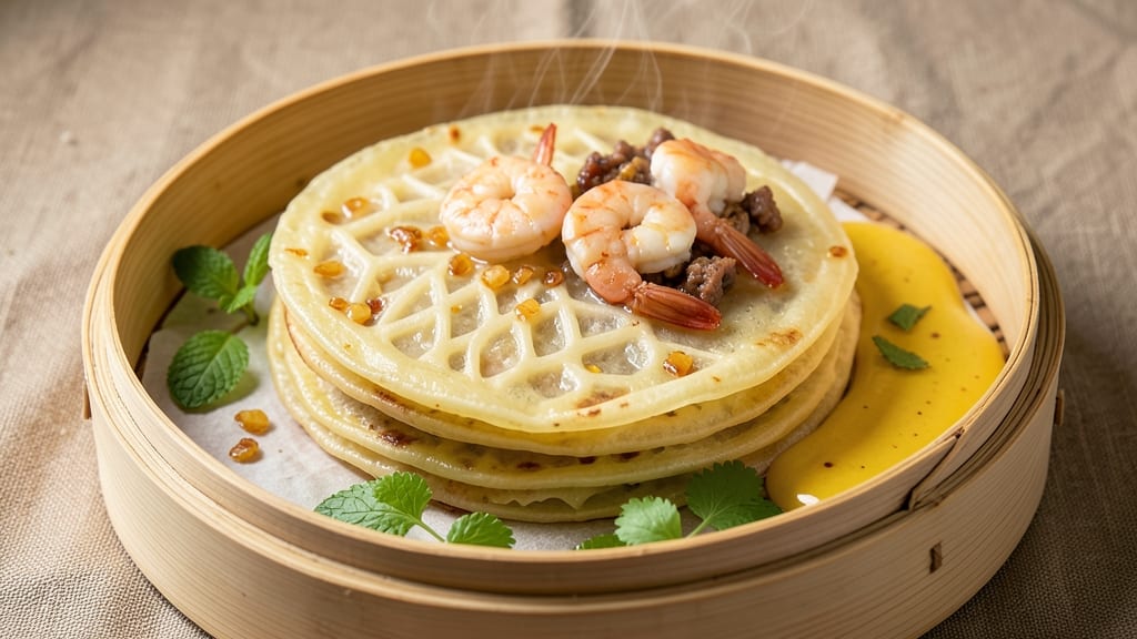 Vietnamese Egg Pancake Recipe: Fragrant Turmeric and Shallot Layers