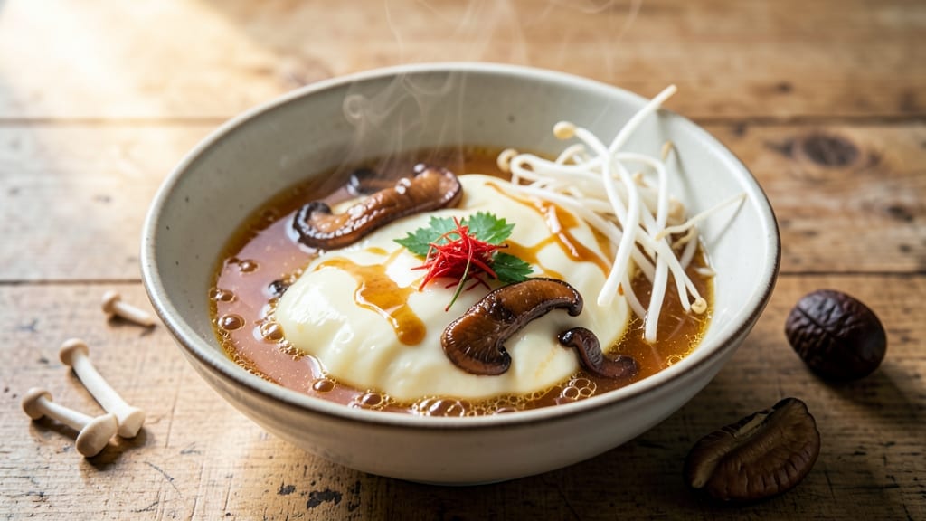 Steamed Egg Chawanmushi Recipe: Silky Egg Ribbons with Savory Mushroom Delight