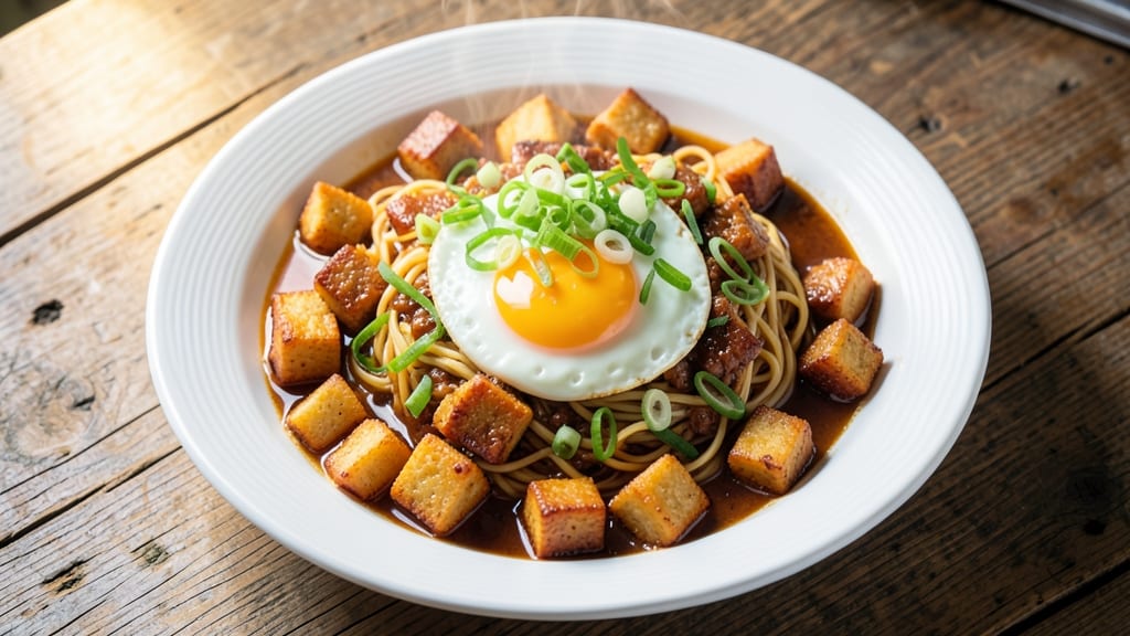 Spam Ramen Noodles and Egg Recipe: Savory Umami Bowl With Crispy Edges