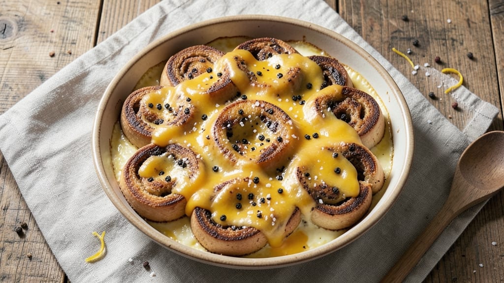 Bagel Egg Bake Recipe: Crispy Top and Creamy Yolk Layers