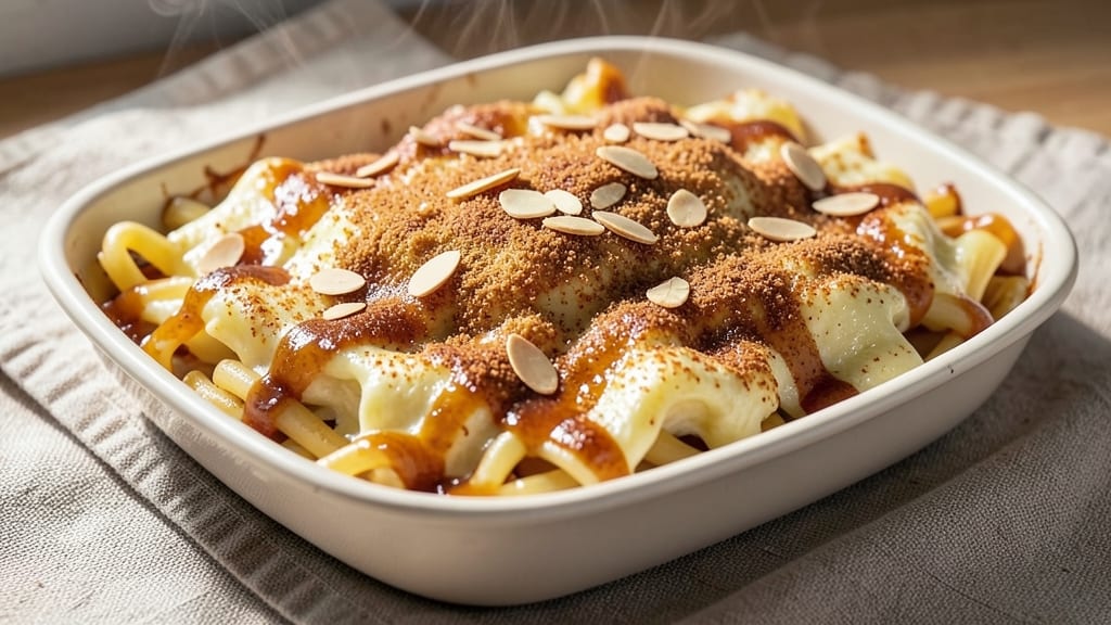 Sweet Kugel Recipe With Egg Noodles: Warm Spiced Custard Hugging Noodles