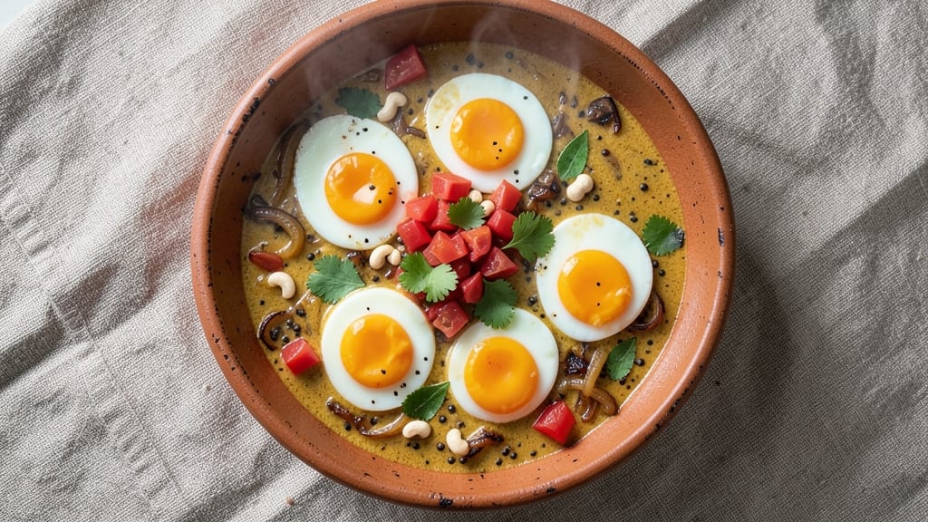 Thick Egg Curry Recipe: Spiced Coconut Cream With Silky Egg Curds