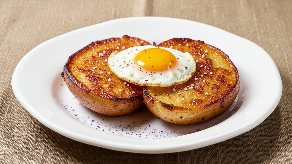 2 Potatoes and 1 Egg Recipe: Crispy Crust With Runny Yolk Magic