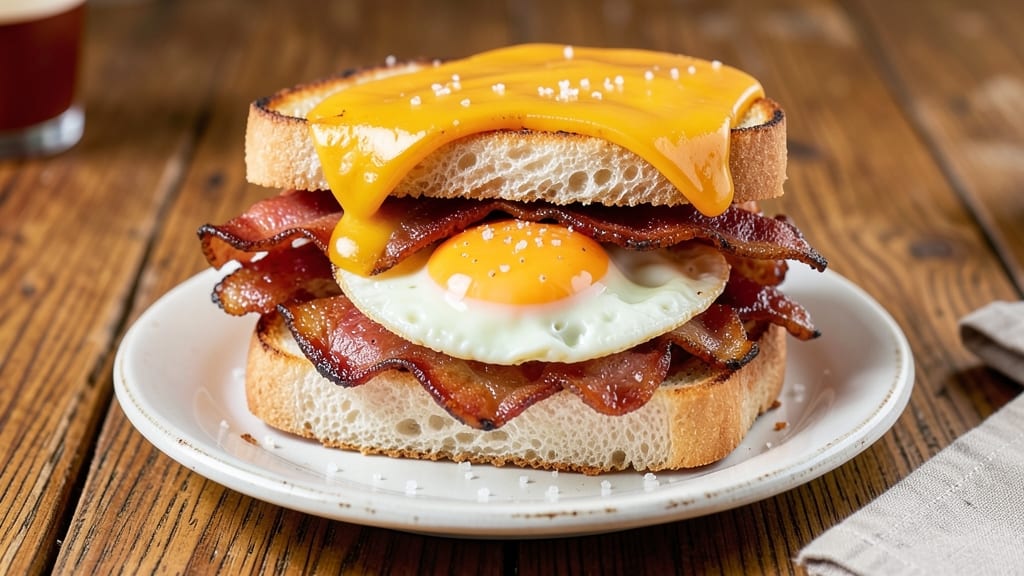 Waffle House Bacon, Egg, and Cheese Sandwich Recipe: Crispy Bacon and Runny Yolk Heaven