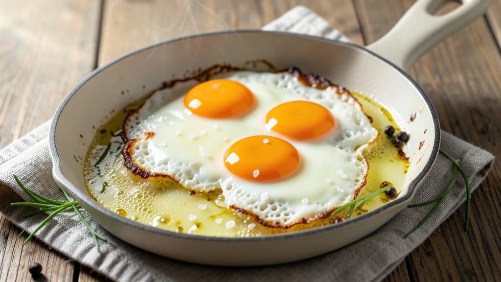 Whole Eggs Recipe: Crispy Edges, Silky Yolk Magic