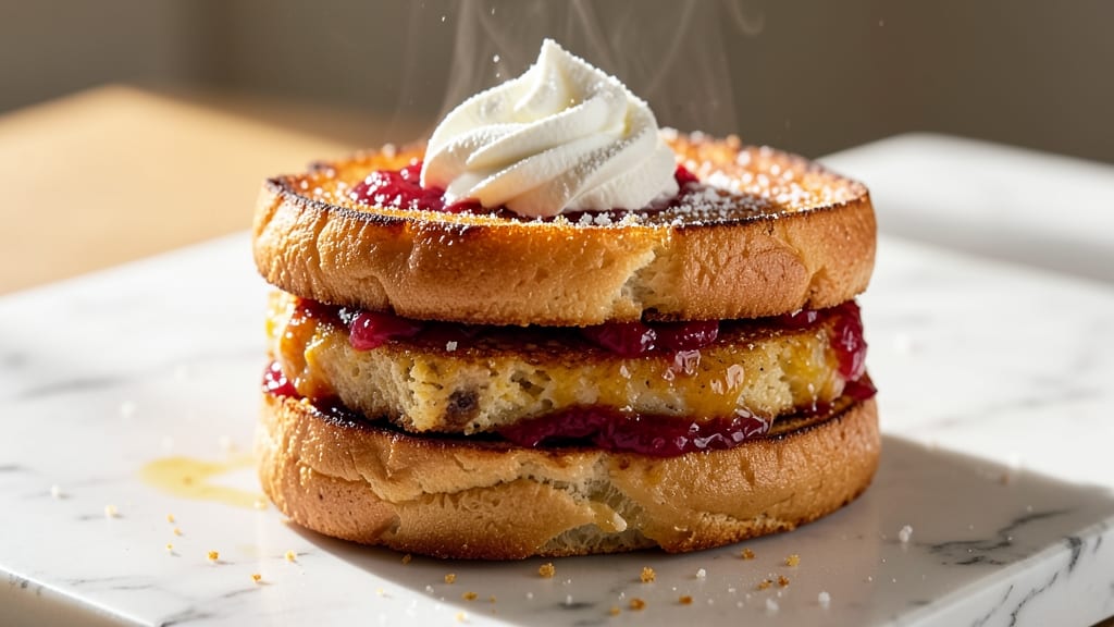 Sweet Egg Sandwich Recipe: Biscuit-Crusted Comfort With Runny Yolk Heart