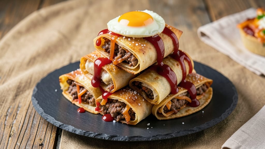 Applebee's Cheeseburger Egg Rolls Recipe: Crispy Tortilla Cups Stuffed With Melty Cheese and Cheeseburger Filling
