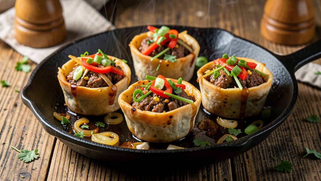Voodoo Egg Rolls New Orleans Recipe: Crispy Tortilla Cups Stuffed With Spicy Cajun Filling