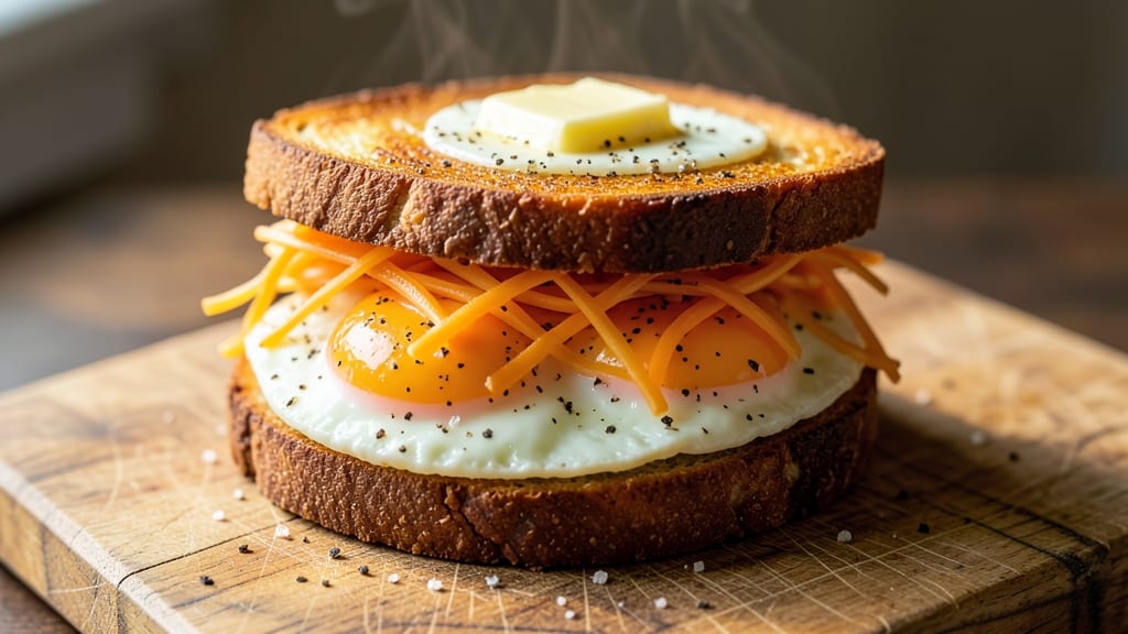 Sunny Side Up Egg Sandwiches Recipe: Crispy Toasted Bun With Runny Yolk Magic