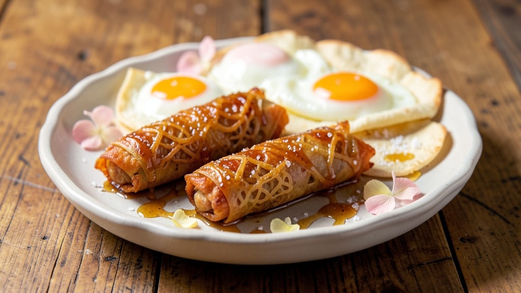 Sweet Egg Roll Recipe: Crispy Tortilla Cups Stuffed With Silky Scrambled Eggs