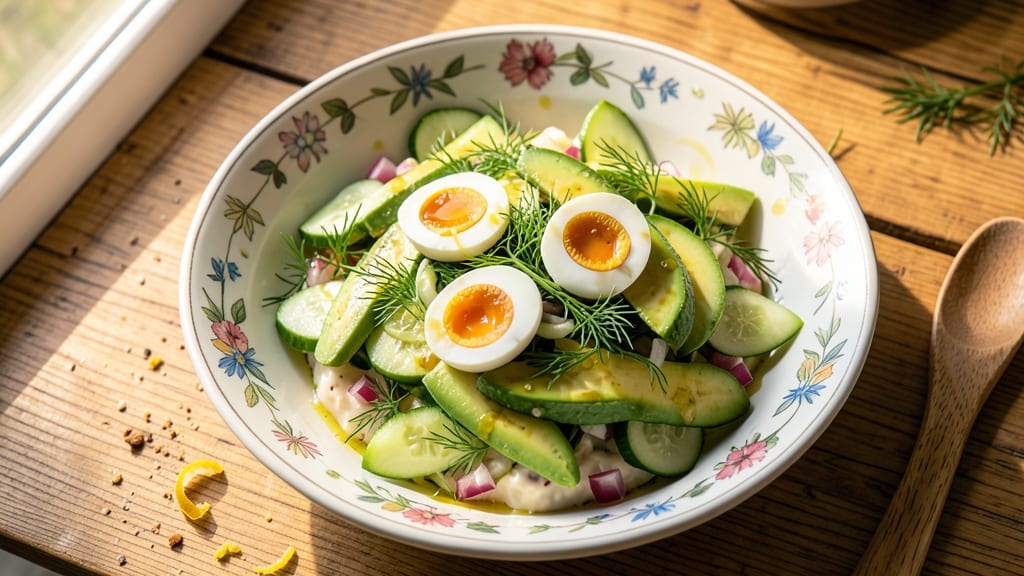 Avocado Cucumber Egg Salad Recipe: Bright Green Bite With Creamy Texture