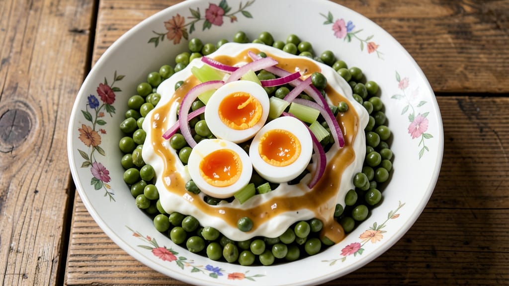 Southern Pea Salad Recipe with Egg and Sour Cream: Creamy, Crunchy, and Egg-Enhanced Southern Classic