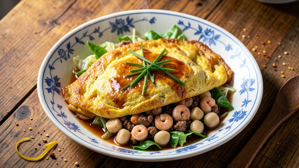 Authentic Chinese Egg Foo Young Recipe: Crispy Tortilla Crunch with Savory Scallion Flavor