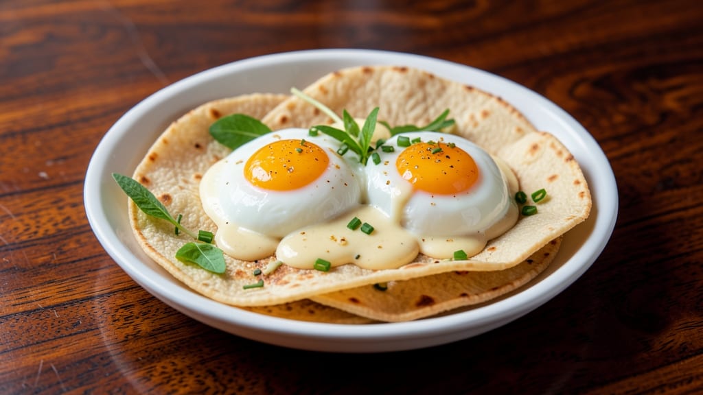 St Benedict Eggs Recipe: Crispy Tortilla Cups With Poached Yolk Artistry