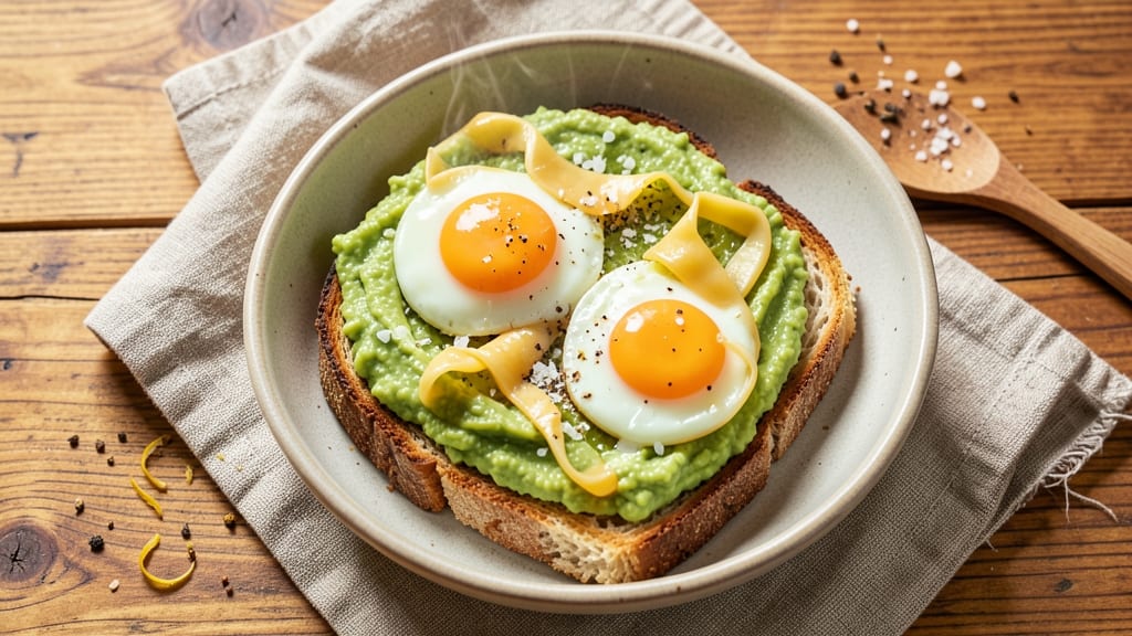 Avocado Cheese Egg Bread Recipe: Crispy-Topped Breakfast Sandwich Bites