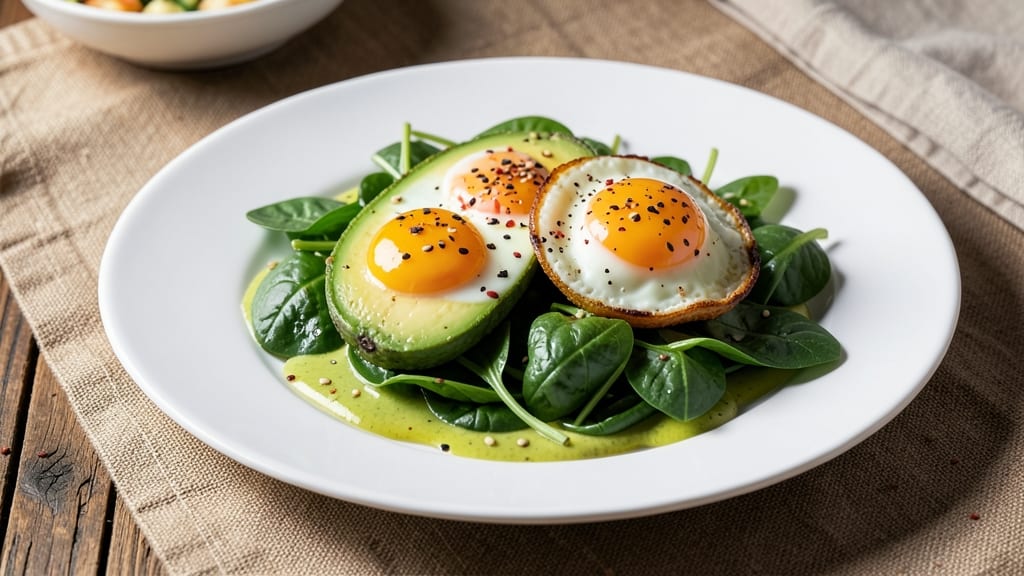 Avocado Egg Spinach Recipe: Crispy-Topped Breakfast Cups With Creamy Yolk Hearts