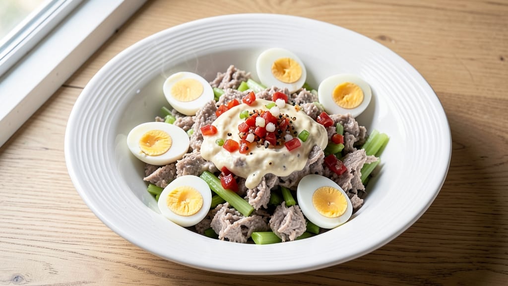Tuna Salad Recipe With Egg Mayo and Relish: Classic Crunch With Creamy Egg Magic