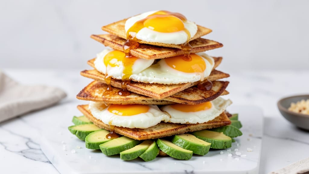 Shiny Egg Sandwich Recipe Chart: Crispy Tortilla Cups With Golden Yolk Center