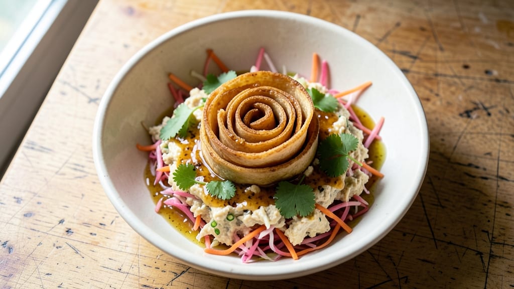 Zero-Point Egg Roll in a Bowl Recipe: Crispy Tortilla Crunch Meets Silky Egg Magic