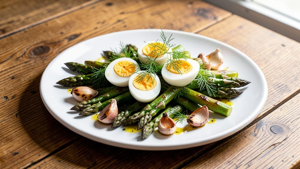 Asparagus and Hard-Boiled Eggs Recipe: Crunchy Bites With Silky Yolk Magic