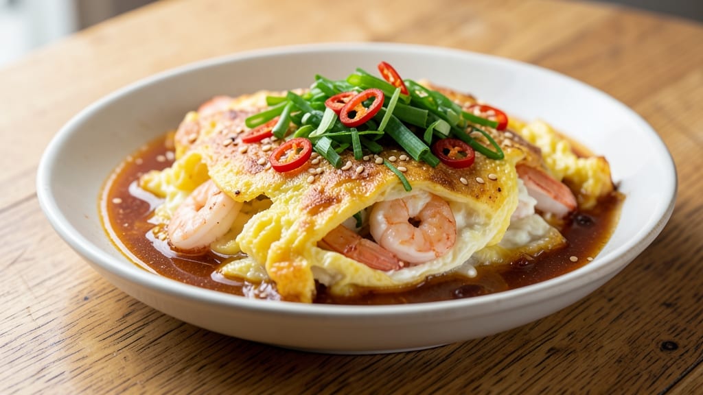 Authentic Shrimp Egg Foo Young Recipe: Wok-Seared Crispy Edges and Silky Egg Ribbons