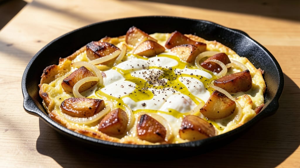 Spanish Egg Omelette Recipe: Crispy Tortilla Cups With Golden Yolk Heart