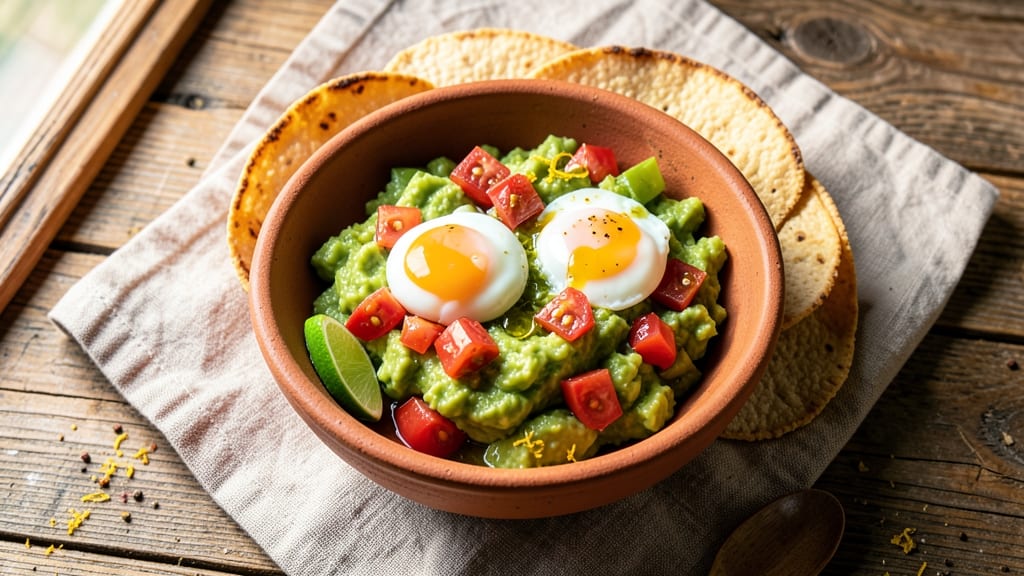 Avocado Tomato Egg Recipe: Crispy Tortilla Cups With Creamy Yolk Hearts