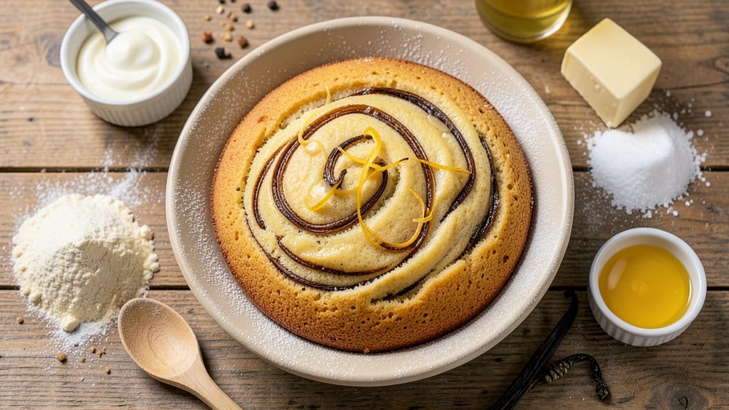 4 Egg Yellow Cake Recipe: Ultra-Moist Bake with Vanilla Bean Swirls