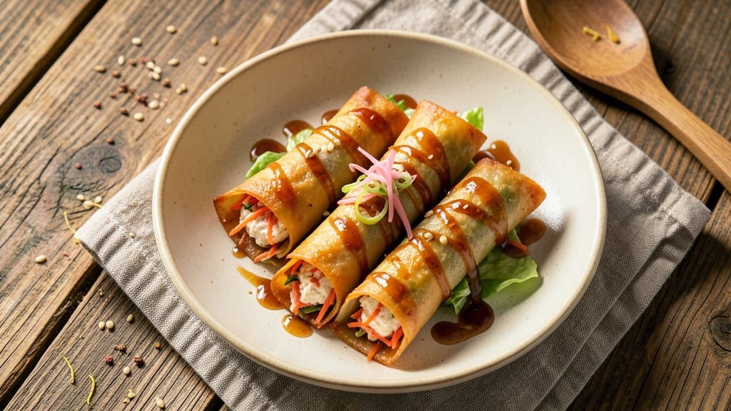Spring Roll Egg Roll Recipe: Crispy Tortilla Cups Stuffed With Scrambled Eggs