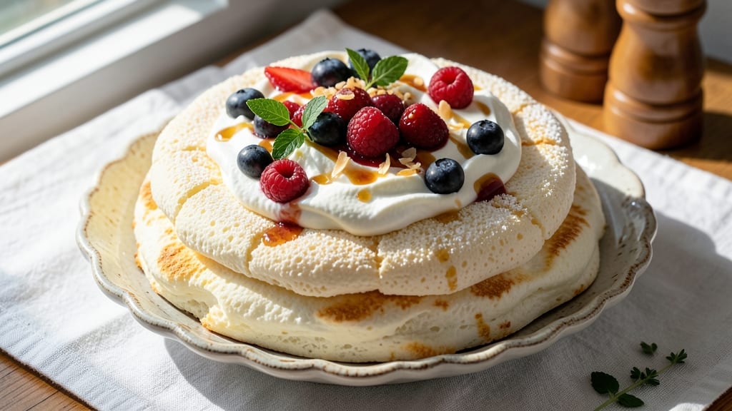 8 Egg Pavlova Recipe: Crispy Meringue Shell With Light Cloud Center